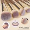 Make Up Brushes, MAANGE 18 Pcs Premium Synthetic Makeup Brushes Set Soft Foundation Powder Eyeliner Eye Shadow Makeup Brushes Professional (Champagne) view 3