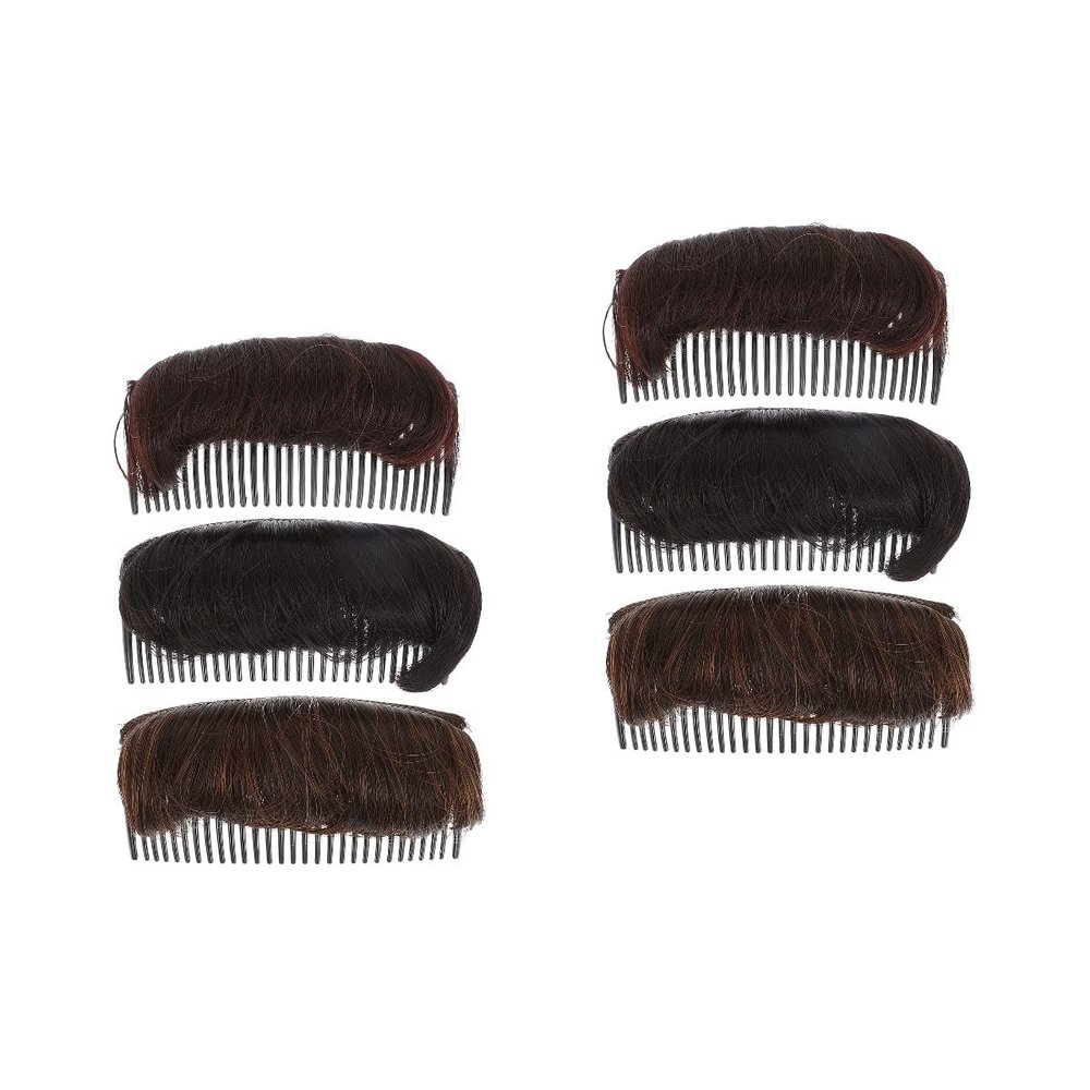 6 Pcs Heightening Hairpin Hair Braiding Tools Diy Hair Beauty Tool Hair Bump up Headdress Make up Sponge Hair Barrettes Women Headdress High Temperature Wire Wig Styling Supplies