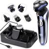 Electric Razor for Men, 4 in 1 Rotary Men Shaver Beard Trimmer, Electric Shaver Waterproof USB Fast Charging, Cordless Beard, Nose, Hair Trimmer, Men Electric Razor Best Gift for Dad, Boyfriend view 1