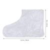 FOMIYES Disposable Booties 200pcs Plastic Foot Covers Socks Booties Paraffin Bath Liners for Foot Hot Wax Spa Pedicure Transparent Feet Liners Socks view 4