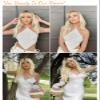 Honygebia Light Blonde Wig with Bangs - Ombre Platinum Blonde Wigs for White Women, Long Straight Wavy Synthetic Heat Resistant Hair, Natural Cute Wigs for Halloween/Christmas/Cosplay/Party view 2