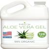 KinRose Care Aloe Vera Gel Organic Gallon for Face, Skin, Hair & Sunburn Relief 100 Percent Pure Aloe Vera Gel Bulk Wholesale - Cold Pressed, Vegan, Unscented - Made in USA (128 Fl Oz) view 1