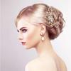 Uonlytech Hairpin Comb Rhinestone Bridal Side Combs Pearl Hair Pins Rhinestone and Pearls Design view 4