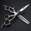 Hair Cutting Scissors, 6inch Professional Japan 440c Steel Upscale High Hardness Salon Styling Scissors Hairdresser Hairdressing Scissors Tool Set (Color : Pharaoh set) view 1