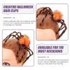 ABOOFAN Halloween Hair Clip for Girls Spider Design Headdress Adorable Spider Accessory for Parties Masquerades and Festivals Easy to Wear Fix Loose Hair view 2