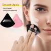 BLAAROOM 12 Pieces Velour Pure Cotton Powder Puff Face Makeup Triangle Powder Puffs for Loose Powder Wet Dry Cosmetic Foundation Beauty Sponge Makeup Tools -Black & Pink view 3