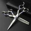 Hair Cutting Scissors, 6inch Professional Japan 440c Steel Upscale High Hardness Salon Styling Scissors Hairdresser Hairdressing Scissors Tool Set (Color : Sapphire set) view 1