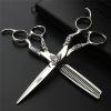 Hair Cutting Scissors, 6inch Professional Japan 440c Steel Upscale High Hardness Salon Styling Scissors Hairdresser Hairdressing Scissors Tool Set (Color : Meter shield set) view 1