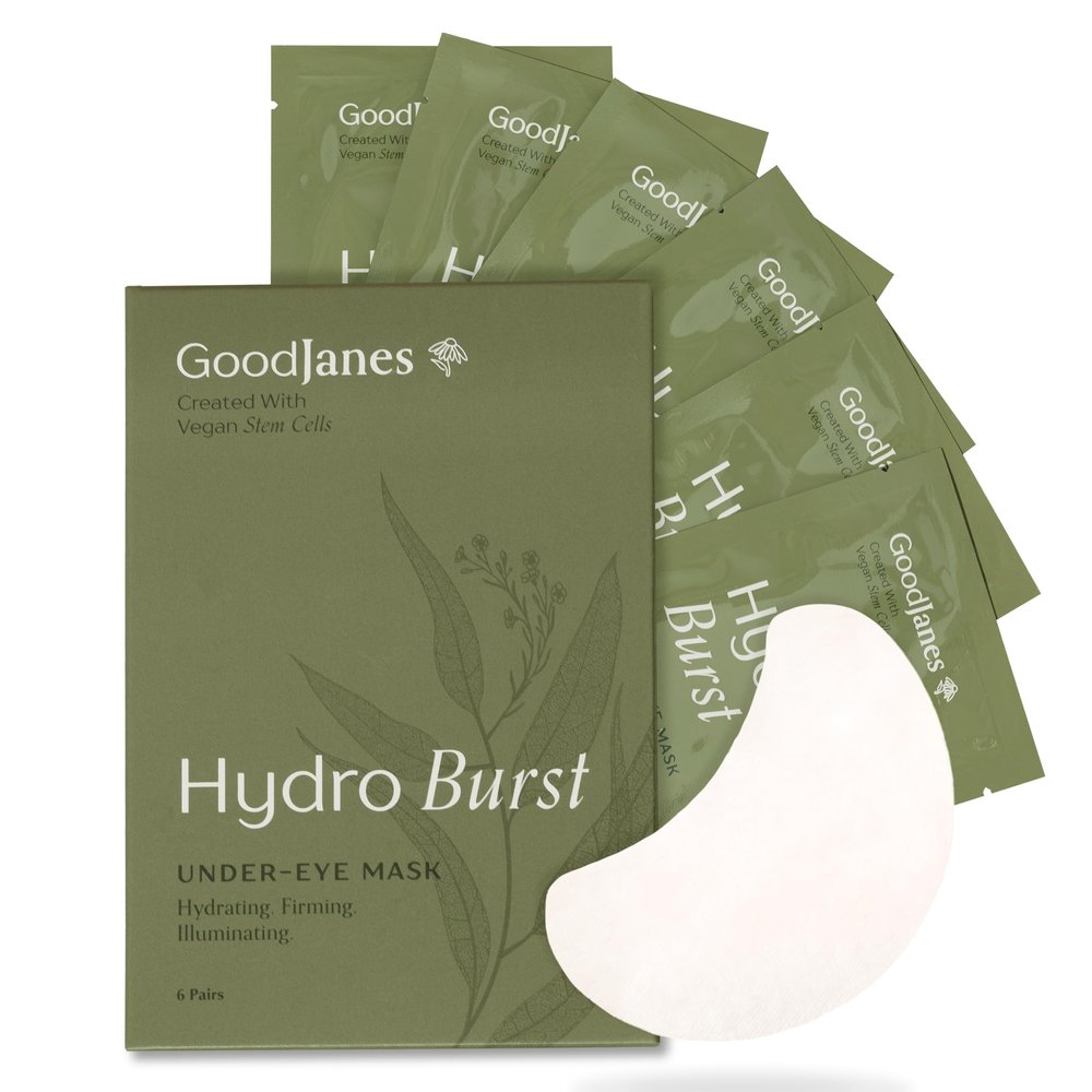 GOODJANES Hydro Burst Under Eye Patches - Puffy Eyes and Dark Circles Treatment | Hydrating, Antioxidant & Revitalizing Eye Patches for Wrinkles, Fine Line Reduction & Eye Bags (6 Pairs)