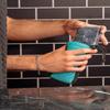 Ballsy Handy Shower Tool - Sud Sack Soap Pouch, Exfoliating Sponge for Baths and Showers - Compatible with Related Bars, Blue view 4