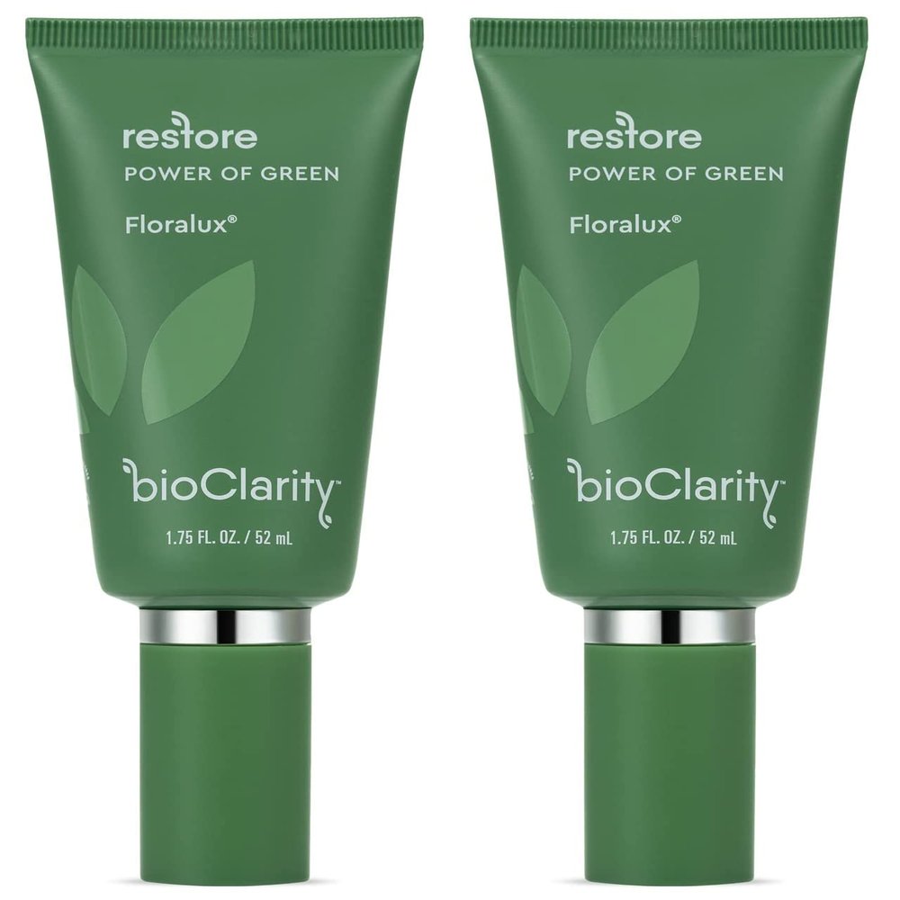 BioClarity Restore, Gel-Based Serum | 100% Vegan, Clean Ingredients | Contains Floralux Naturally made from Chlorophyll | 1.75 Fl Oz - 2 Pack