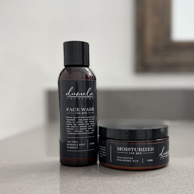 Dumela Skincare Refresh & Nourish Bundle, Face Wash & Moisturizer