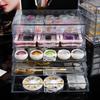 5 Tier Nail Art Decoration Storage Box Transparent Acrylic Nail Art Jewelry Accessories Storage Box Rack Shelf Display Stand Holder for Cosmetic Jewelry view 2