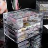 5 Tier Nail Art Decoration Storage Box Transparent Acrylic Nail Art Jewelry Accessories Storage Box Rack Shelf Display Stand Holder for Cosmetic Jewelry view 3