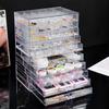 5 Tier Nail Art Decoration Storage Box Transparent Acrylic Nail Art Jewelry Accessories Storage Box Rack Shelf Display Stand Holder for Cosmetic Jewelry view 4