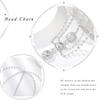 Aularso Layered Head Chain Rhinestone Head Jewelry Gold Wedding Headbands Chain Crystal Fprehead Headpieces for Women (Silver) view 4