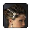 Aularso Rhinestone Head Chain Floral Hair Jewelry Gold Wedding Headpiece Crystal Bridal Halloween Headband for Women and Girls (Gold) view 1