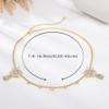 Aularso Rhinestone Head Chain Floral Hair Jewelry Gold Wedding Headpiece Crystal Bridal Halloween Headband for Women and Girls (Gold) view 4