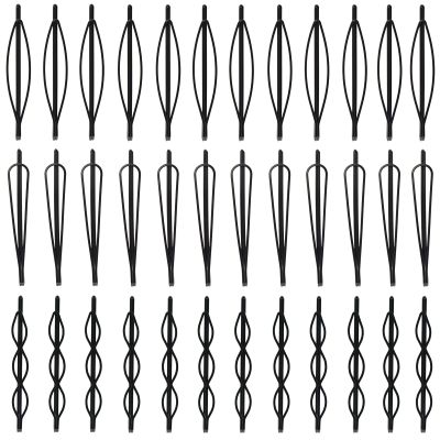 36 Pieces 2.7Inch Black Bobby Pins for Women, Black Metal Hair Clips for Girls Hair Pins