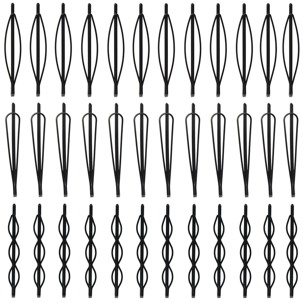36 Pieces 2.7Inch Black Bobby Pins for Women, Black Metal Hair Clips for Girls Hair Pins
