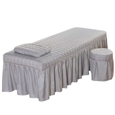 AYHOME Massage Table Sheet Sets,Bed Skirt Valance Sheet with Face Breath,Solid Color Salon Spa Massage Bed Cover Pillow Case Stool Cover