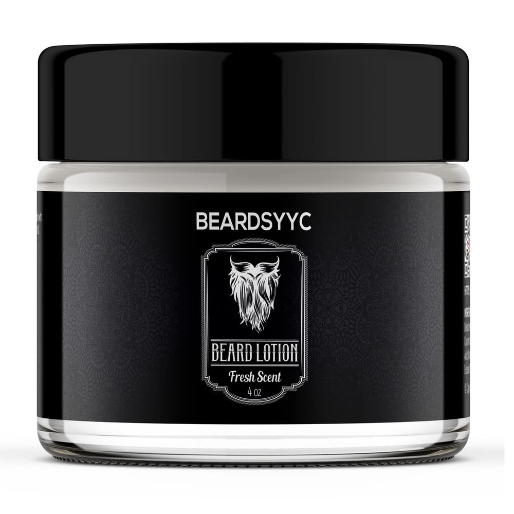 BEARDSYYC Beard Lotion for Men, Beard Cream and Conditioner, Beard Moustache Lotion, Non Greasy (4 oz.)