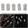 20 Pack DIY Beard Beads Vintage Alloy Braid Beads Tube Beads Jewelry Accessories for Hair Braid Bracelet Pendant Necklace view 3
