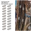 20 Pack DIY Beard Beads Vintage Alloy Braid Beads Tube Beads Jewelry Accessories for Hair Braid Bracelet Pendant Necklace view 4