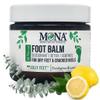 MONA Natural Foot Balm for Dry Cracked Feet & Heels | Moisturizing Foot Cream for Athletes | Callous Repair & Foot Odor Treatment (Eucalyptus & Lemon, 2.0 Oz (Pack of 1)) view 1