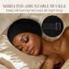 LULUSILK 100% Mulberry Silk Bonnet for Sleeping Women and Men, No More Frizzy Tangled Hair, Real Silk Sleep Cap for Curly Hair, Black, Pack of 1 view 4