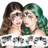 Black Face Jewels Tattoo,Body Stickers Tears Gem Temporary Stickers for Halloween Festival Music Carnival Party Makeup,4-Pack view 1