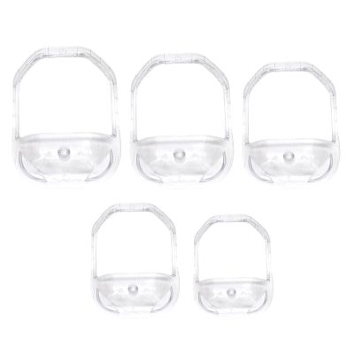 5 Pcs Beard Grooming Set - Face Hair Styling Tool, Goatee Mustache Trimmer Guide with Transparent Templates