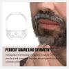 5 Pcs Beard Grooming Set - Face Hair Styling Tool, Goatee Mustache Trimmer Guide with Transparent Templates view 4