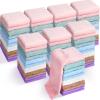 Chumia 96 Pack Baby Washcloths Bulk 10 x 10 Inch Soft Microfiber Coral Fleece Baby Face Towels Absorbent Wash Cloths for Newborn and Toddler,Gentle on Sensitive Skin for Face Body(Multicolor) view 1
