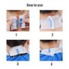 Erioctry 2 Rolls Disposable Barber Neck Strip Stretchy Paper Neck Band Neckband Hair Cutting Barber Salon Ruffle Tissue Strip Collar Wrap Hairdressing Accessory for Salon Hair Cutting Styling view 4