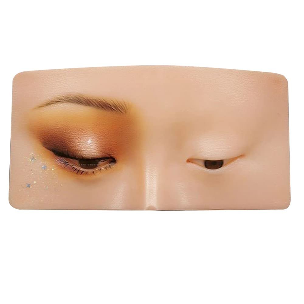 3D Makeup Practice Face, The Perfect Aid to Practicing Makeup, Silicone Face Eye Makeup Practice Board for Professional Makeup Artists Students and Beginners to practice eyesmakeup with Cosmet