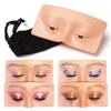 LAERPER Makeup Practice Face Board 3D Realistic Pad for Makeup Artist Board Makeup Practice, Eyeshadow Eyeliner Eyebrow Lash Mapping Realistic Face Skin Eye Make up Practice Model for Makeup Starter view 1