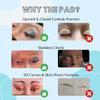 LAERPER Makeup Practice Face Board 3D Realistic Pad for Makeup Artist Board Makeup Practice, Eyeshadow Eyeliner Eyebrow Lash Mapping Realistic Face Skin Eye Make up Practice Model for Makeup Starter view 2