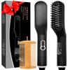 Beard Straightener for Men,Premium Heated Beard Brush w/Anti-Scald Feature,Beard Straightening Comb,Unique Fathers Day Birthday Valentines Gifts for Men Him Dad Boyfriend Christmas Stocking Stuffers view 1