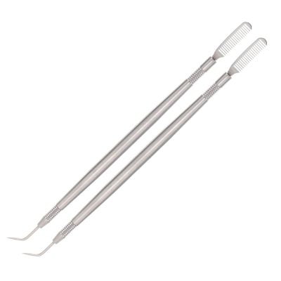 Beavorty 2pcs Stainless Steel Eyelash Separator and Eyebrow Comb Tool for Perming and Lifting for and Personal Use