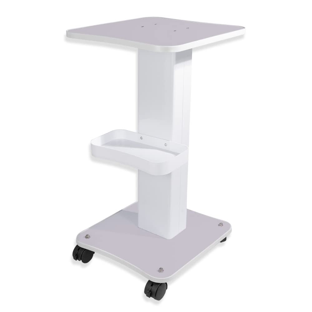 HUOXOU Esthetician Trolley Cart, Esthetician Rolling, Beauty SPA Salon Trolley Cart with Wheels, Tattoo Table Work Salon Station, Load 220 lbs