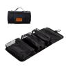 Toiletry Bag Can Hanging Small Roll-Up Makeup Organizer Bag with 3 Detachable Transparent Mesh Folding Cosmetic Travel Bags for Women & Men Black Toiletries Organizer Bag Gym Camping Grooming, Black view 1
