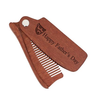 Customized Wooden Beard Brush for Men, Beard Comb Gift for Dad Men on Father's Day Christmas Birthday