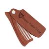 Customized Wooden Beard Brush for Men, Beard Comb Gift for Dad Men on Father's Day Christmas Birthday view 1