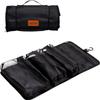 BONNY DODO Toiletry Travel Bag Can Hanging Large Roll-Up Makeup Organizer Bag with 3 Detachable Transparent Mesh Folding Cosmetic Travel Bags for Women & Men Black Toiletries Organizer Bag view 1