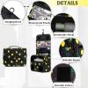 L&FY Multifunction Portable Travel Toiletry Bag Cosmetic Makeup Pouch Toiletry Case Wash Organizer (Black Lemon) view 2