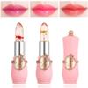 LZYLLS 2 Pack Crystal Jelly Flower Lipstick,Magic Temperature Color Change Lip Gloss Lip Stick PH Clear Magic Lipstick Long Lasting Nutritious Moisturizing Lip BalmSet B view 1