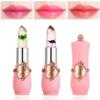 LZYLLS 2 Pack Crystal Jelly Flower Lipstick,Magic Temperature Color Change Lip Gloss Lip Stick PH Clear Magic Lipstick Long Lasting Nutritious Moisturizing Lip BalmSet C view 1