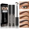LSxia 2 Pcs Peel Off Tattoo Eyebrow Gel Set, Natural Color Eye-Brow Gel Long-Lasting Waterproof Eyebrow Tattoo, Easy Peel Off Eyebrow Tattoo Makeup -Up To 3 Days (Gray Brown) view 1