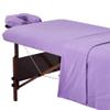 Master Massage Cotton Flannel Sheets Set (3 Piece Set) Massage Table Cover Set, Beauty Salon SPA Bed Replacement Cover, Includes Table Cover, Face Cushion Cover, Table Sheet, Purple view 1